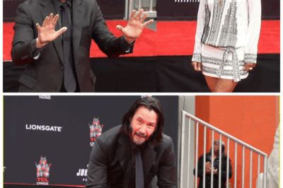 Keanu Reeves Handprint Ceremony with Halle Berry