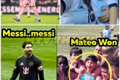 WATCH: Little Mateo Messi Steals the Spotlight Lifting the Trophy While Proud Dad Lionel Leads Epic Chants Against Columbus! 🏆🔥