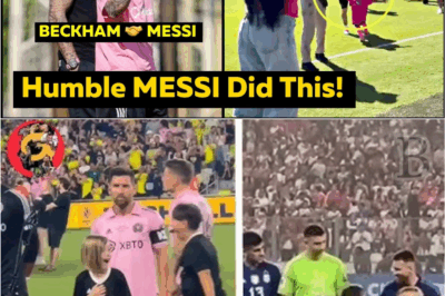 “Lionel Messi Stops Training to Hug a Young Fan and Share a Powerful Moment with David Beckham—What Happened Next Melted Hearts Worldwide”