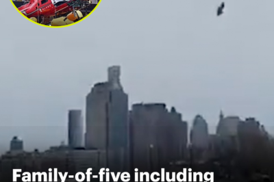 A helicopter crashed into New York’s Hudson River with a child inside Thursday afternoon