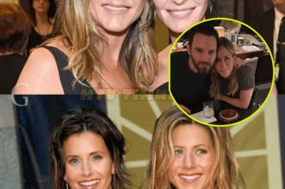 Courteney Cox surprises fans with a rare photo featuring her and a *Friends* co-star! But it’s the sweet gesture from the man sitting next to Jennifer Aniston that has everyone buzzing, leading fans to quietly congratulate her! 👇👇👇