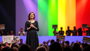 Anne Hathaway: Una Celebración de Activismo y Solidaridad al Recibir el Premio HRC en 2008