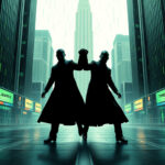 Duality Unleashed: A Twin Showdown in the Open Matte Realm of The Matrix Reloaded