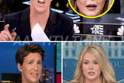 Rachel Maddow KICKS Karoline Leavitt off set