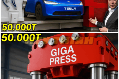 Elon Musk SHOCKED 50,000T Tesla Giga Press Machine Produce 5 NEW Tesla Model 2 At ONCE! HOW? – HTT