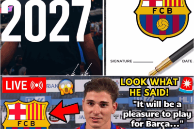 🚨💥 BOMBSHELL ALERT: JULIÁN ÁLVAREZ DROPS A SHOCKING MESSAGE TO BARCELONA! 😱📩 YOU WON’T BELIEVE WHAT HE SAID! 🔥⚽