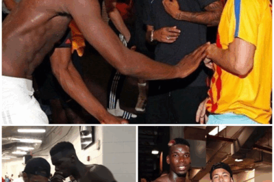 Shocking Behind-the-Scenes Moment 😲🔥: Paul Pogba Shares Rare Photo with Neymar as He Boldly Enters Barcelona’s Dressing Room to Request Messi’s Legendary Shirt!