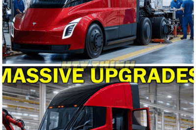 🔥 Elon Musk Announces Tesla Semi’s Massive Update: Better Battery, Exterior Upgrades, New Features & Production Plans! ⚡ Tesla Semi is evolving rapidly with game-changing improvements across the board. New battery tech, exterior redesign, more onboard features — and production is finally picking up steam! 👇