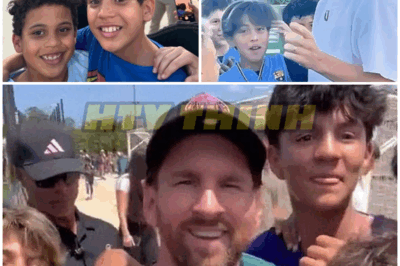 😲The Kid’s Jaw-Dropping Moment Standing Next to Messi – Everyone Scrambles for a Photo with the GOAT!