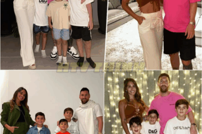 🎉❤️ Messi’s Family Fiesta: Antonela Roccuzzo’s Touching Message Lights Up Social Media with Joy and Love! 🌟📸