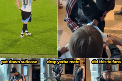 😲 Unseen VIRAL Footage Captures MESSI Pausing His Walk to Serve Fans – A Moment of Pure Class! ❤️⚽