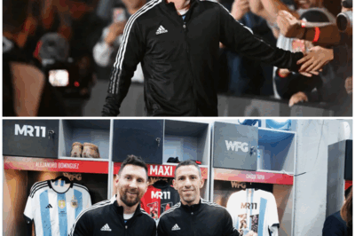 🔥 SHOCKING! Lionel Messi Stuns Fans with Surprise Appearance at Marcelo Bielsa Colossus in Rosario During Maximiliano Rodriguez’s Farewell!