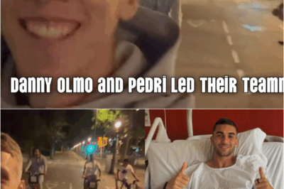 🚴‍♂️ Heartwarming Moment! Olmo and Pedri Ride Bicycles to Hospital to Visit Ferran Torres After Barcelona’s La Liga Triumph! ❤️🏆