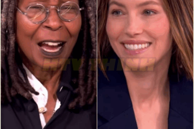 Jessica Biel worries “The View”’s Whoopi Goldberg doesn’t ‘wanna be friends’ anymore after learning she eats in the shower: ‘I’m sorry!’