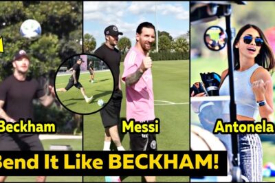 🔥 David Beckham Shows Off Jaw-Dropping Skills While Messi Trains Hard, Antonella Proudly Cheers Thiago & Mateo! ⚽🔥