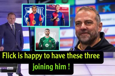🔥 Hansi Flick Ecstatic Over Barcelona’s New Signings: Juan Garcia, Luis Diaz, and Grimaldo! ⚽🎉