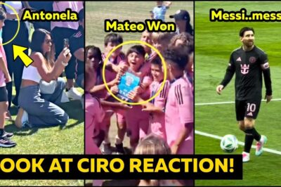 😍🏆 Antonela’s Pure Joy as Mateo Lifts Trophy and Messi Sparks Roaring Chants Against Columbus! 🔥⚽