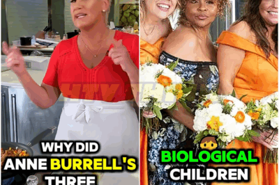 Why did Anne Burrell’s three biological children show no reaction to their mother’s passing, while