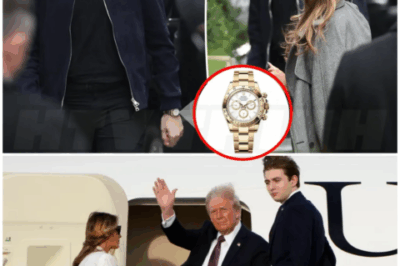 🌈 – The value of the Rolex that Barron Trump wears as he’s spotted with Melania returning to Trump Tower