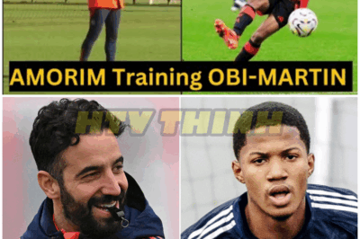 Ruben Amorim BRINGS Chido Obi-martin to Manchester United First team training, But look at his Skills – HTT