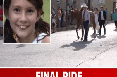 💔 A Silent Goodbye: Bellville Streets Mourn as Her Horse Walks Behind the Hearse of an 8-Year-Old Flood Victim