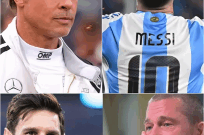 😲 Messi Left Brad Pitt Speechless: What He Said Shocked Everyone! 🌟