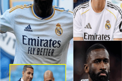 🚨 BLOCKBUSTER TRANSFER ALERT: Real Madrid Lists Antonio Rüdiger for Sale After Dean Huijsen Emerges – Manchester City Smashes Competition with Jaw-Dropping Offer! 🔥