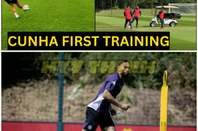 Matheus Cunha FIRST TRAINING under Ruben Amorim as Man United preparations at Carrington vs Leeds – HTT