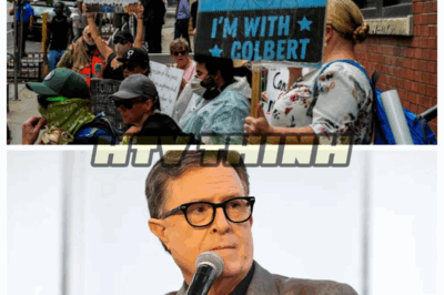 🔥 Stephen Colbert’s Loyal Army Roared Online but Only 20 Protesters Showed Up—Sparking Hollywood Laughter and a Brutal Burn from Jimmy Kimmel 😂📉 🔥