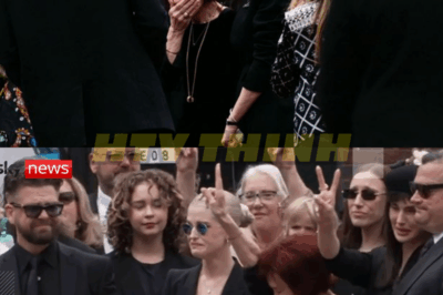 Sharon Osbourne and children view tributes as fans cheer Ozzy Osbourne