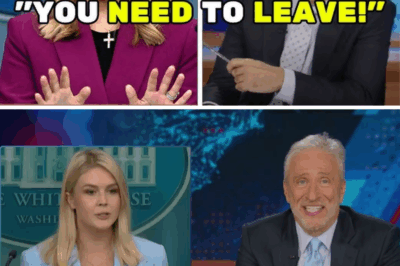 Jon Stewart’s Stunning Comeback Leaves Karoline Leavitt Speechless in Viral Showdown!