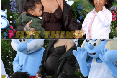 👠🎬 “From Diamonds to Diapers: Rihanna Turns Smurfs Premiere Into a Royal Family Flex—But Where’s A$AP?”