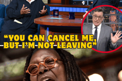“You Can Cancel Me, But I’m Not Leaving”: Stephen Colbert’s Defiant Stand Stuns Whoopi Goldberg After Late Show Axed by CBS