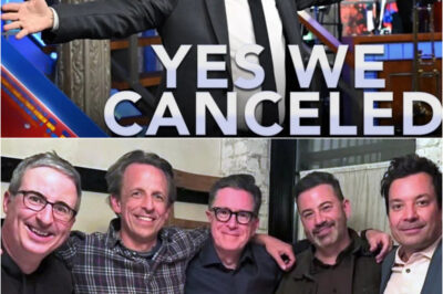 The competition was supposed to be endless: Fallon mocking Kimmel, Kimmel mocking Colbert, Colbert sparring with Noah. But when CBS pulled the plug on The Late Show, the unthinkable unfolded. His fiercest critics walked into the empty studio, not to gloat but to stand in solidarity. It was messy, unplanned, and utterly genuine. What’s harder to ignore are the questions bubbling underneath — of corporate backroom deals, nervous advertisers, and mounting political backlash. Insiders warn this may not be the end of one show, but the beginning of a fight that could redefine what comedians can say, and who gets to say it. Full Story Below 👇