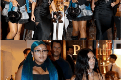 North West Stuns Rome With Bold New Look as Kim Kardashian’s Daughter Debuts Blue Hair and Corset While Brother Saint Shows Off Pink Style in Cabo