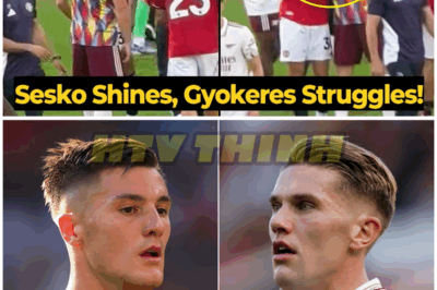 Moment Sesko gave respect to Gyokeres after United’s loss to Arsenal – HTT