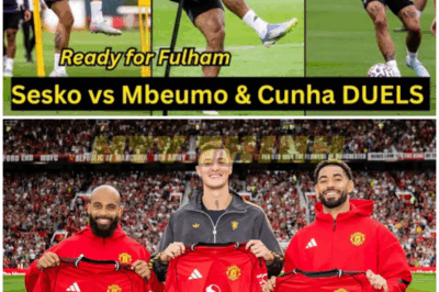 Sesko, Mbeumo & Cunha intense Sessions in Man United training today ahead of Fulham – HTT