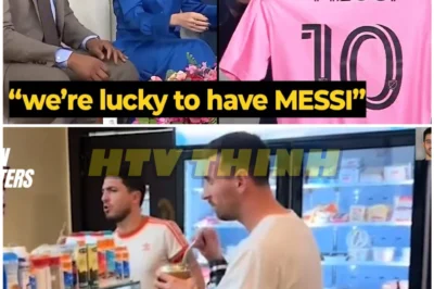 💖⚽ Beckham’s Unexpected Gift: Presents Messi Jersey to TV Host—Her Reaction Breaks the Internet! 😱🔥
