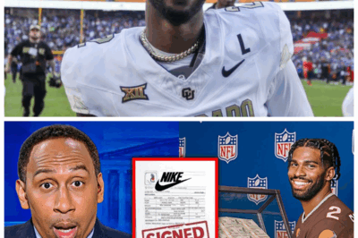 BREAKING NEWS: Shedeur Sanders Signs the Largest Nike Contract – Quitting the NFL in a Stunning Twist! “They played us all for fools — the truth is darker than we ever imagined” 🕵️‍♀️🔥🤯 — insiders reveal Sanders’ shocking move has left everyone reeling, with fans furious and critics questioning what’s really happening behind the scenes. Is this a bold leap toward superstardom or a secret plan to shake up the entire sports industry? The world is watching as the truth begins to unfold—this isn’t just a deal, it’s a Hollywood-style betrayal that could redefine the future of sports and branding forever! 👇