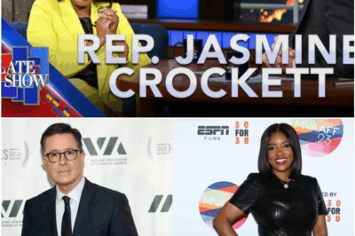 colbert shocks late-night by joining forces with jasmine crockett in live on-air announcement that blindsides cbs and ignites talk of a television revolution
