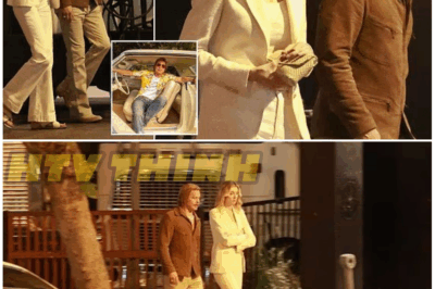 🎥🔥 “Brad Pitt & Elizabeth Debicki Caught in Mysterious On-Set Moment—What Are They REALLY Filming?”