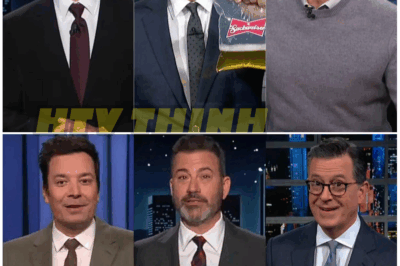 🎤 “Comedy Civil War: Fallon, Kimmel, Meyers, and Oliver Just Declared Network Rebellion!”