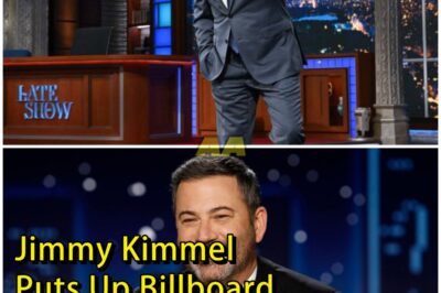 Jimmy Kimmel Puts Up Billboard Endorsing Stephen Colbert for an Emmy — With a Tongue-in-Cheek “We’re All in This Together” Joke