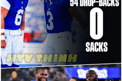 🧱 “GIANTS O-LINE DID WHAT?! No Starters, No Sacks, No Problem — Are We in the Twilight Zone?!”