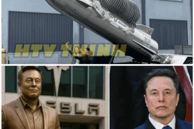 😱ELON IMMORTALIZED: Tesla Drops Giant Statue of Musk — But It’s the INSCRIPTION That’s Causing Chaos!
