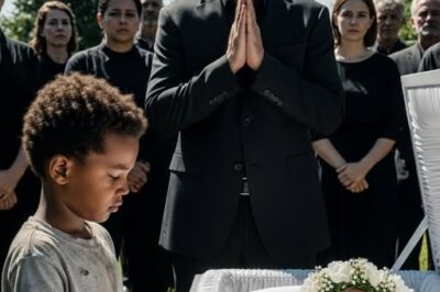 “Your Daughter Lives On” – A Homeless Boy’s Shocking Revelation at a Billionaire’s Funeral
