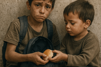 The Boy Who Saved Food in His Backpack for His Little Brother