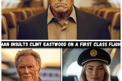 🎬 HOLLYWOOD SHOCKER: Man Insults Clint Eastwood on a First Class Flight — Only to Face a Jaw-Dropping Secret That Turns His World Upside Down! “Who knew a simple insult could unlock a Pandora’s box of secrets?” 😱✈️💥 This arrogant passenger thought he was safe, but when the truth about Eastwood’s hidden life comes crashing out, his smug attitude turns into pure panic. The legendary actor’s dark past and shocking connections will leave you speechless — was this just a petty insult or an unforgivable mistake? “You shouldn’t poke the legend.” 👇