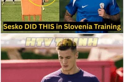 Benjamin Sesko Crazy VOLLEY GOAL during training with the Slovenia Squad – HTT
