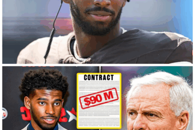 “SHOCKING OFFER! 🚨💰 Shedeur Sanders Gets a STUNNING $90 MILLION Deal to Jump Ship—Browns Desperate and in FULL PANIC MODE! 🔥🤯 ‘This is a game-changer,’ insiders reveal—Fans can’t believe their eyes! 👀🔥”  Introduction: The football world is in chaos as Shedeur Sanders is reportedly offered an unbelievable $90 million to leave the Browns—league insiders say the team is now in full panic mode, scrambling to hold onto their star! Critics warn this could shake up the entire league—will Sanders accept or stay loyal? “This is a game-changer,” insiders whisper as the Browns tremble at the prospect of losing their prized asset! 👇,